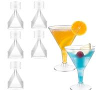 katmerio 30 bicchieri Martini, in plastica, riutilizzabili, 200 ml, classici bicchieri da Martino, Margarita, per feste, compleanni, matrimoni