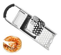 katmerio Grattugia per spätzle in acciaio inox, con manico in gomma, filtro per spätzle, lavabile in lavastoviglie, raschietto per spätzle e pomelli fatti in casa, grattugia per spätzle e grattugia