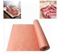 katmerio Rotolo di carta da macellaio, colore rosa, per barbecue, carta kraft per barbecue, carne di pesce, per cucinare perfettamente succosa, 30 cm x 10 m
