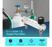 Katnetoly 0.1-1.5Lpm Flussometro Con Misuratore Di Portata A Ossigeno Da 1,5 L Con Valvola Di Controllo Per Gas Di Ossigeno