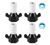 Katnetoly 1/2 Pollice X14 NPT X1/2 Pollice Adattatore Girevole Dritto per Pompa 'Acqua per con Nastro di Tenuta Filettato, per Pompa 'Acqua