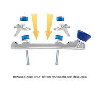 Katnetoly 1 Paio di Camion Triangolari per Pattini A Rotelle, Kit di Parti di Accessori per Pattinaggio A Rotelle per Camion A Doppia Azione di Ricambio per Pattini A Rotelle