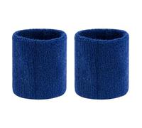 Katnetoly 1 Paio di Polsini Antisudore da Polso Sportivi Fasce Antisudore da Polso/Bracciale per Uomo Tennis Durevole Facile da Usare Blu