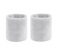 Katnetoly 1 Paio di Polsini Antisudore da Polso Sportivi Fasce Antisudore da Polso/Bracciale per Uomo Tennis Durevole Facile Installazione Bianco