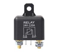 Katnetoly 1 PCS Relè Auto Camion Motore Sostituzione Nero Plastica 24V 120A Tipo Continuo Relè Automotive Auto Veicolo