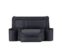 Katnetoly 1 PCS Tasca Portaoggetti per Auto tra I Sedili con Portabicchieri Porta Fazzoletti per Auto Tasca per Auto Multiuso Organizer per A Mano Nero