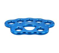 Katnetoly 1 Pezzo 8 Fori Outdoor Rigging Plate 45KN Arrampicata su Connettore Punto di Ancoraggio per Alpinismo Blu