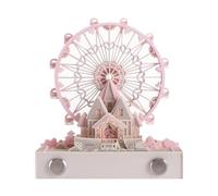 Katnetoly 1 Pezzo Calendario da Scrivania 3D con Luci, Calendario da Scrivania 'Artista Rosa 2024 Calendario 3D Blocco Note Artopad Incisione