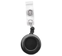 Katnetoly 1 Pezzo Distintivo Holder Braccio Retrattile YOYO Clip Snap Button Key Card Key - nero