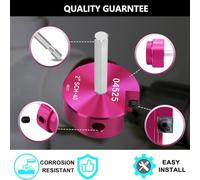 Katnetoly 1 Pz Alesatore per Tubi In PVC Testa A da 2 Pollici, Alesatore per Pulizia Tubi In PVC con Albero Esagonale da 3/8 Pollici per Piano di Riparazione Tubi 40 Tubi In PVC Facile Installazio