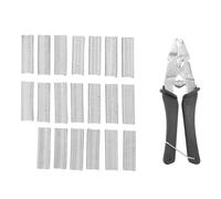 Katnetoly 1 Pz Hog Ring Pinza Strumento e 600 Pz M Pinze Rete di Pollo Gabbia Filo Recinzione Crimpatura Saldatura Giunto Strumenti di Riparazione di Saldatura