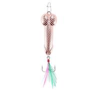 Katnetoly 1 pz Pesca Esche Affrontare Gancio Cazzo Spinner Cucchiaio Luccio VIB Oscillare Affrontare Gancio (Rosa 21 g)