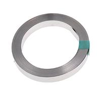 Katnetoly 1 Rotolo da 10 Metri di Nastro In Acciaio Nichelato Piastra di Collegamento Nastro In Acciaio Striscia In Nichel per Batteria e Saldatura A Punti, 15 X 0,15 mm (Larghezza X Altezza)