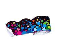 Katnetoly 1 Rotolo di Bordi Autoadesivi per Bacheca da 59 Piedi, Adesivo con Bordo di Coriandoli Smerlati per L'Arredamento 'Aula Scolastica