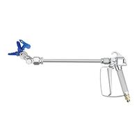 Katnetoly 1 Set di Accessori per Tubi A Spruzzo Airless con Adattatore per Ugello 517 e di Prolunga da 30 cm In Metallo Argentato