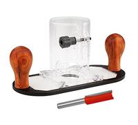 Katnetoly 1 Set di Base per Fresatrice per Legno per Guida di Bordo: Macchina per Rifilare la Lavorazione del Legno Base per Macchina per Rifilare Lega di Alluminio + Acrilico