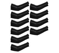 Katnetoly 1 Set di Maniche di Raffreddamento per Parti di Maniche di Protezione UV per Scaldamuscoli per Uomo e, per, Ciclismo, Escursionismo, Golf, Nero