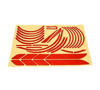 Katnetoly 1 Set Riflettenti Scooter Set Completo per Pieghevoli Serie Kickscooter (Rosso)