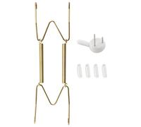 Katnetoly 10 Ganci Pacco Piastre, 6 Ganci Piastra Pollici Un Parete e 10 Pacchetti Ganci Un Parete, Compatibile 5 Un 7 Pollici Piatti Decorativi, Piatti Antiquariato e Arte