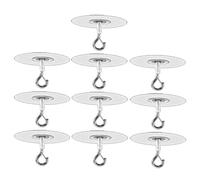 Katnetoly 10 Ganci per Soffitto per Popcorn, Superficie Della Parete del Soffitto Strutturata In Cemento, Ganci Autoadesivi per Soffitto Perforazione, Durevoli