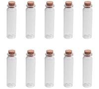 Katnetoly 10 PCS 20ml Mini Che Desidera Bottiglia Messaggio Fiala di Vetro con Cork Home Decor