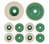 Katnetoly 10 Pezzi 100 Mm 4 Pollici Lana Lucidatura Tondo Lucidatura Ruote Cuscinetti Lucidatore Ruote per Strumenti di Lucidatura di Rame e Alluminio