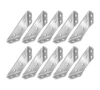 Katnetoly 10 Pezzi Connettore Angolare Universale per Mobili Connettore di Fissaggio Angolare Telaio di Supporto Triangolare Staffa Angolare In Acciaio Inossidabile