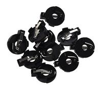 Katnetoly 10 Pezzi CR2016 2025 2032 della del Tasto delle Cellule Battery Holder Nero