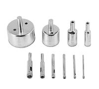 Katnetoly 10 Pezzi di a Tazza Diamantata da 3-50 Mm da Trapano per Piastrelle in Ceramica e Marmo