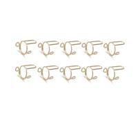 Katnetoly 10 Pezzi di Anelli Sottili per Unghie da, Coperture Protettive per le, Anelli Alla Moda In Metallo. Regalo Dorato per la Fidanzata.