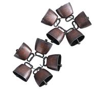 Katnetoly 10 Pezzi di Campane di Rame per Pascolo di Mucche, e Pecore, Animali da Fattoria, Campane di Rumorose, Piccole Campane di