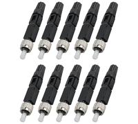 Katnetoly 10 Pezzi di Connettore Rapido A In Fibra Ottica Monomodale FC Singola Modale per Fibra Ottica Pre-Sepolta