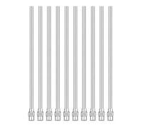 Katnetoly 10 Pezzi di Erogatori A Punta Smussata da 4 Pollici, Calibro 12 Acciaio Inossidabile, Applicatori di Fluidi da 10 G