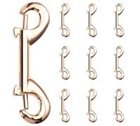 Katnetoly 10 Pezzi di Moschettoni A Doppia estremità per Immersioni Subacquee da 65 Mm, in Lega di Gancio A Molla A Forma di B.