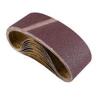 Katnetoly 10 Pezzi di Nastri Abrasivi In Ossido di Alluminio 75x533mm, 3" X 21", Grana P60