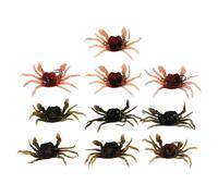 Katnetoly 10 Pezzi di per Granchio, Simulazione 3D di Granchio Morbida con Gancio Appuntito, Fibbia per per Pesce di Mare, Attrezzatura per Attrezzatura Pesca per Pesce Mare