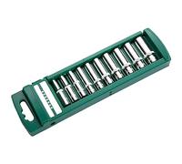 Katnetoly 10 Pezzi di Presa Esterna da 1/4 di Pollice con Testa un Esagono Incassato Lungo e Chiave un Cricchetto Combinata