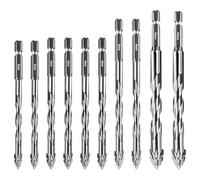Katnetoly 10 Pezzi di Punta da Trapano Eccentrica A Taglienti con Denti di, Dimensioni 5/6/8/10/12 mm, per Legno, Marmo, Metallo, Vetro, Ceramica, Piastrelle da Parete A
