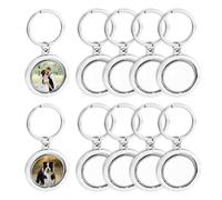 Katnetoly 10 Pezzi in Metallo con Rotazione A 360° per Sublimazione, DIY con Cerchio per Sublimazione Bifacciale