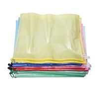 Katnetoly 10 Pezzi reticolato superficie A3 titolare di file di documento Zipper borsa multicolore