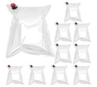 Katnetoly 10 Pezzi Sacchetti di Ricarica per da Vino Sacchetti di Ricarica Vesciche da 5 Litri Sacchetti di Ricambio per da Vino Sacchetti di Ricambio per Dispenser per Vino