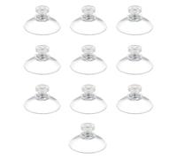 Katnetoly 10 Pezzi Ventosa da 40 mm con Vite e Dado Zigrinato, Ventosa con Filettatura, Ventose per Piano di Tavolo In Vetro