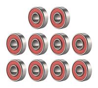 Katnetoly 10 Pz 608- Longboard Cuscinetto Integrato Cuscinetto Ruota Skateboard Cuscinetto nel Roller Skate 8X22X12.6Mm, Rosso