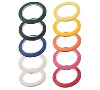 Katnetoly 10 Rotoli di Nastro per Sterilizzazione In Autoclave, Larghezza 0,24 Pollici, Lunghezza 216,5 Pollici, Nastro di Identificazione Degli Strumenti, 10 Colori, Durevole