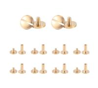 Katnetoly 10 x in massiccio a Vite a chiodo Vite con cinturino rivetto in cuoio 10mm