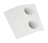 Katnetoly 100 Pezzi di Cartone Quadrati Portamonete Forniture di Monete Collezione di Album di Monete Timbro Porta Monete Coperchio