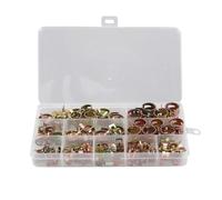 Katnetoly 100 Pezzi di Clip A Molla per Camion per Auto, Kit di Assortimento di Fascette per Tubi di Olio Combustibile, Acqua, Fascette per Tubi, 6-17 mm