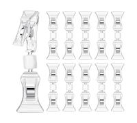 Katnetoly 100 Pezzi di Clip per Logo su Entrambi I Lati Display per Logo Mini Clip per Logo per Etichette Abbigliamento Biglietti da Visita Vendita al Dettaglio Durevole Facile da Usare