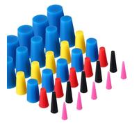 Katnetoly 100 Pezzi di Tappi Conici In Gomma Siliconica, Tappi In Gomma Ad Alta Temperatura per Rivestimento di Tappi per Fori, Verniciatura A Spruzzo