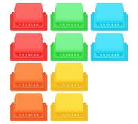 Katnetoly 100 Pezzi Etichette per Cartelle Inserti Etichette per Cartelle Sospese In Plastica Multicolori